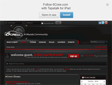Tablet Screenshot of 6crew.com
